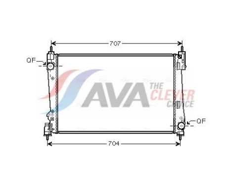 Radiador FTA2454 Ava Quality Cooling