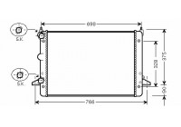 RADIADOR GALAXY 23i AT +sin AIRE ACONDICIONADO 96- 18002396 International Radiators Plus