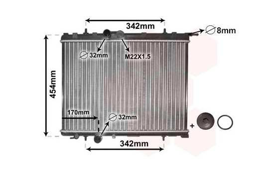 RADIADOR GASOLINA 1.1 / 1.4 / 1.6 40002189 International Radiators Plus