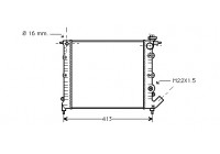 RADIADOR GASOLINA 1.1 350x378 43002120 International Radiators Plus