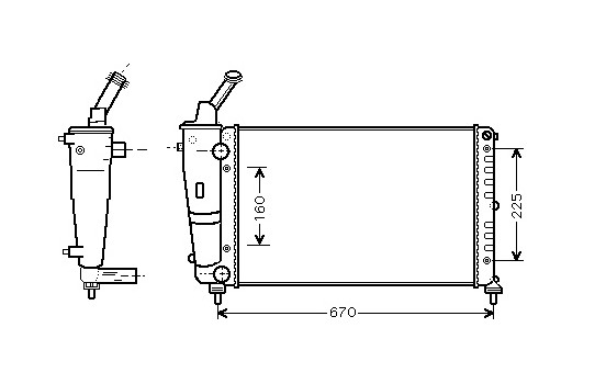 RADIADOR GASOLINA 1.2i 8V 73002081 International Radiators