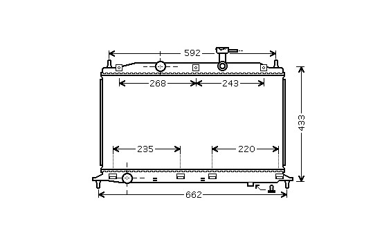 RADIADOR GASOLINA 1.4 / 1.6 82002188 International Radiators