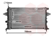 RADIADOR GASOLINA 1.4, 1.6 y 1.8 37002296 International Radiators