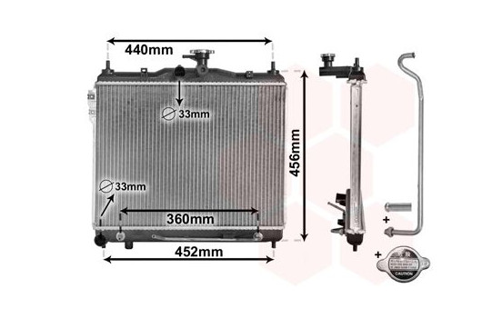 RADIADOR GASOLINA 1.5/1.6 A 82002102 International Radiators Plus, Imagen 2