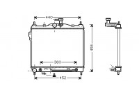 RADIADOR GASOLINA 1.5/1.6 A 82002102 International Radiators Plus