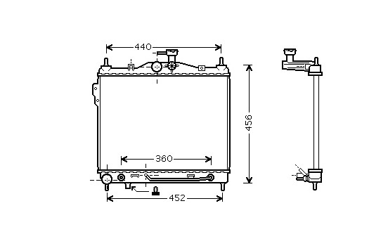RADIADOR GASOLINA 1.5/1.6 A 82002102 International Radiators Plus