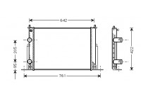 RADIADOR GASOLINA 1.6 1.8 2.4 con AIRE ACONDICIONADO 17002244 International Radiators