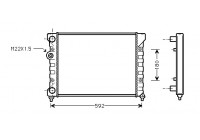 RADIADOR GASOLINA 1.6 MT -92 58002029 International Radiators