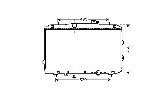 RADIADOR GASOLINA 1.6i kW90 MT 83002119 International Radiators