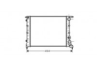RADIADOR GASOLINA 1.7 sin AIRE ACONDICIONADO 43002043 International Radiators