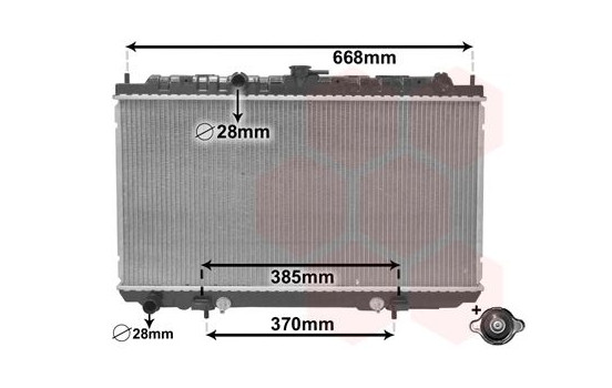 RADIADOR GASOLINA 1.8/2.0 A 13002218 International Radiators Plus, Imagen 3