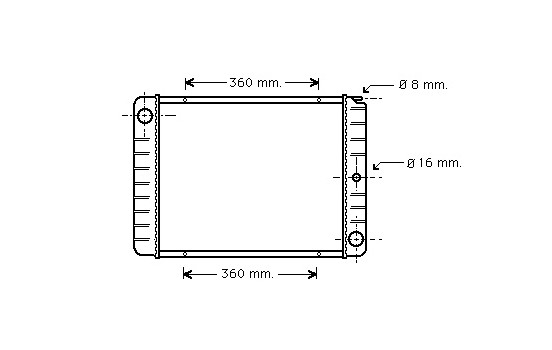 RADIADOR GASOLINA 10/84+ - AUTO no para Turbo 59002038 International Radiators Plus