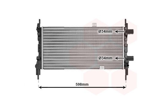 RADIADOR GASOLINA 1200 OHV 37002068 International Radiators, Imagen 2