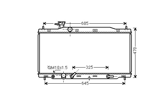 RADIADOR GASOLINA 2.0 25002226 International Radiators