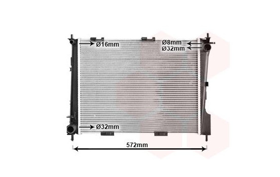 RADIADOR GASOLINA 2.0 43002372 International Radiators, Imagen 2