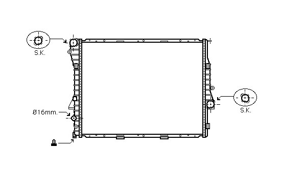 RADIADOR GASOLINA 4.4i AT desde '03 06002276 International Radiators Plus