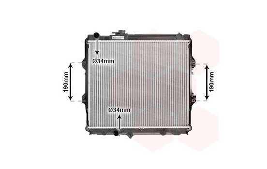 RADIADOR HI-LUX 24 puertas MT 97 a '01 53002492 International Radiators, Imagen 2