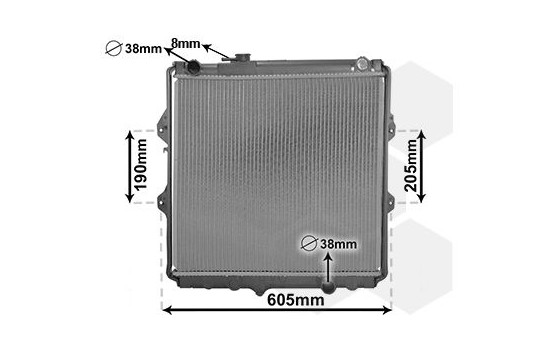RADIADOR HI LUX 25D 4 puertas MT 01-05 53002371 International Radiators Plus, Imagen 2
