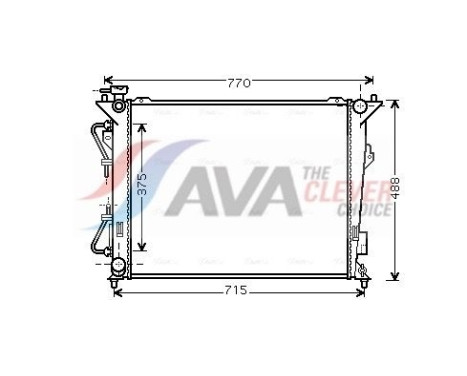 Radiador HY2172 Ava Quality Cooling