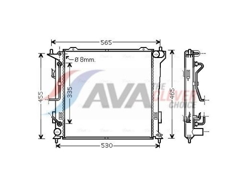 Radiador HY2182 Ava Quality Cooling