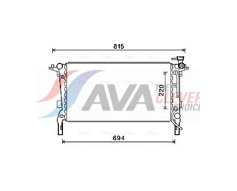 Radiador HY2242 Ava Quality Cooling