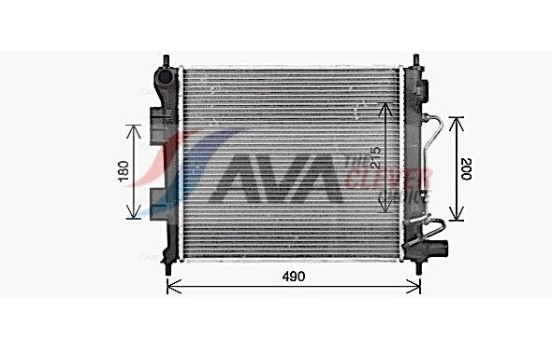 Radiador HY2589 Ava Quality Cooling, Imagen 2
