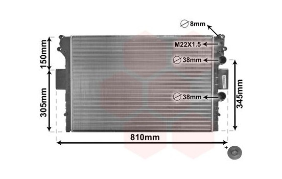 RADIADOR IV DAILY4 28TD MT sin AIRE ACONDICIONADO 99- 28002049 International Radiators Plus, Imagen 3