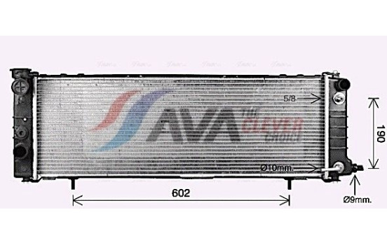 Radiador JE2078 Ava Quality Cooling, Imagen 2