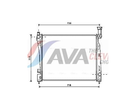 Radiador JEA2054 Ava Quality Cooling