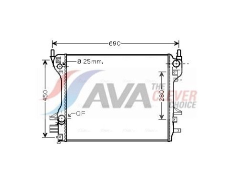 Radiador JR2040 Ava Quality Cooling