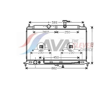 Radiador KA2078 Ava Quality Cooling