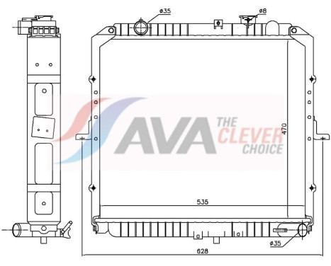 Radiador KA2347 Ava Quality Cooling