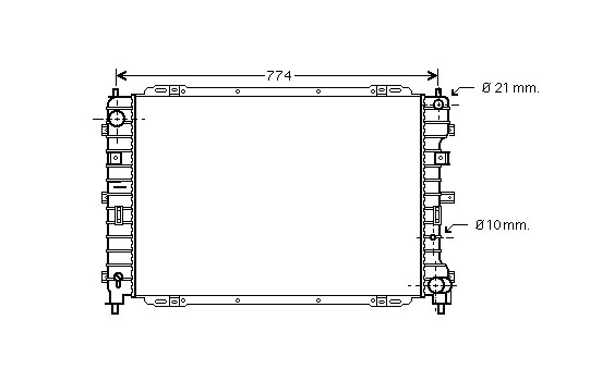 RADIADOR MAZDA TRIBUTE 20 MT 01 a '03 18002375 International Radiators