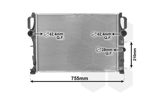 RADIADOR MB W211 E-Kl MT/AT 02- 30002341 International Radiators, Imagen 2