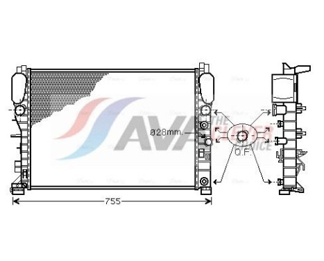 Radiador MSA2342 Ava Quality Cooling