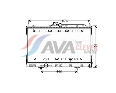 Radiador MT2184 Ava Quality Cooling