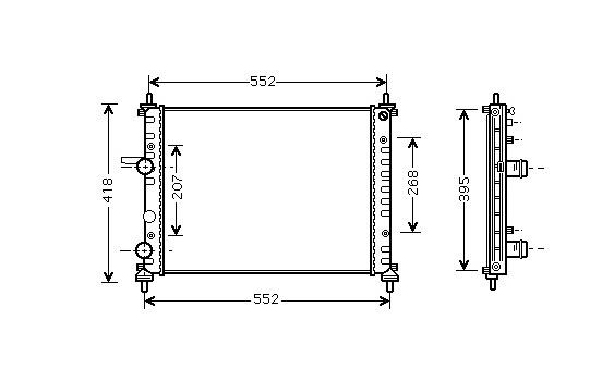 RADIADOR MULTIPLA 16i MT 04- 17002326 International Radiators