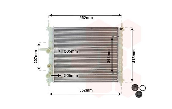 RADIADOR MULTIPLA 16i MT 04- 17002326 International Radiators, Imagen 2
