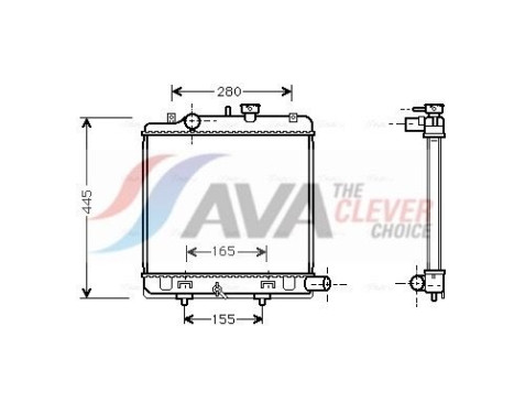 Radiador MZ2139 Ava Quality Cooling