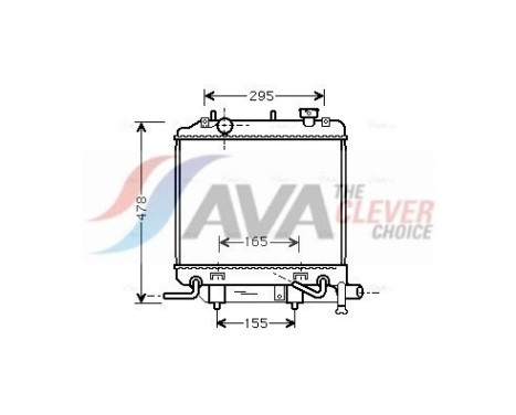 Radiador MZ2166 Ava Quality Cooling