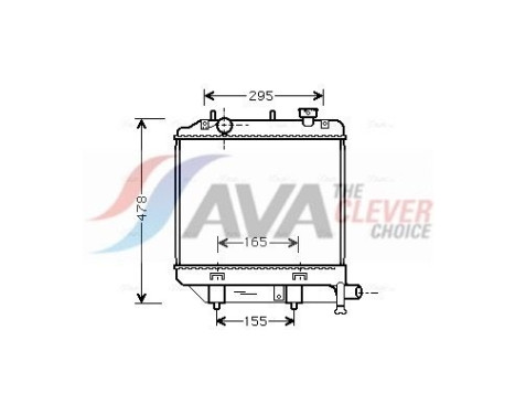 Radiador MZ2172 Ava Quality Cooling