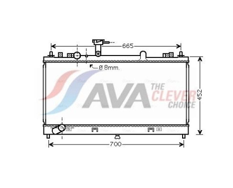 Radiador MZ2224 Ava Quality Cooling