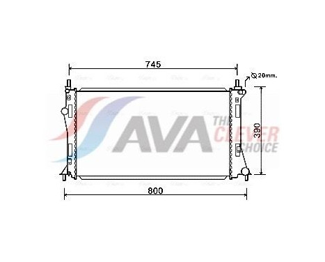 Radiador MZ2249 Ava Quality Cooling