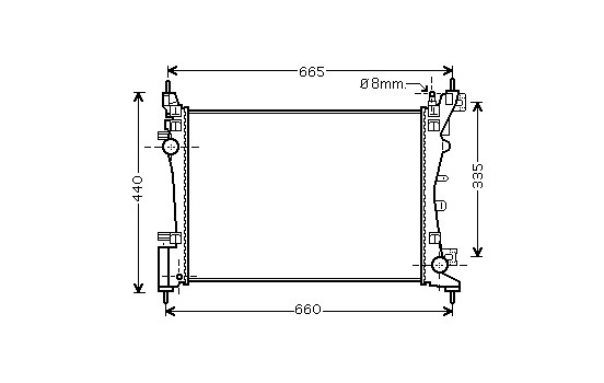 RADIADOR NEMO/BIPPER/FIOR3 14i 07- 09002261 International Radiators