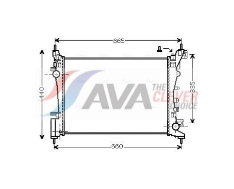 Radiador OL2574 Ava Quality Cooling