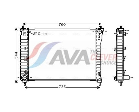Radiador OLA2435 Ava Quality Cooling