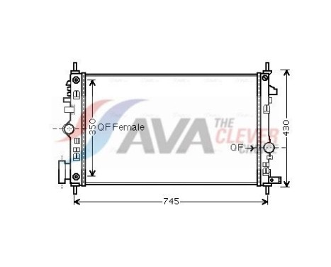 Radiador OLA2473 Ava Quality Cooling