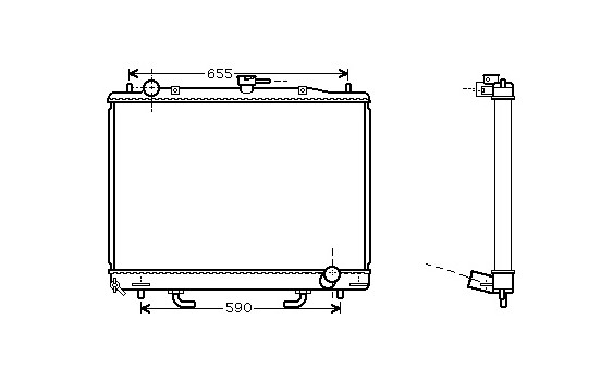 RADIADOR PAJERO4 32TD AT +/sin AIRE ACONDICIONADO 99- 32002163 International Radiators
