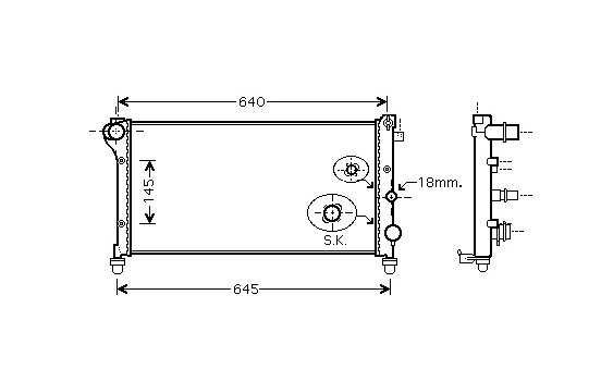 RADIADOR PANDA/VAN 13JTD MT desde '03 17002295 International Radiators Plus