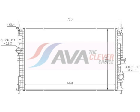 Radiador PE2438 Ava Quality Cooling